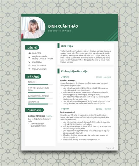 Mẫu Cv Xin Việc Làm Online Đẹp, Tạo Và Tải Miễn Phí 5 Ngôn Ngữ.